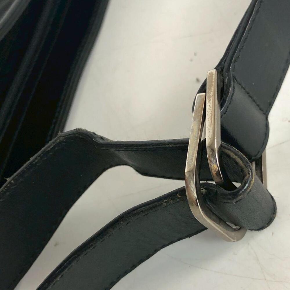 Gucci Shoulder Bag Interlocking Leather Black Crossbody - Picture 8 of 10